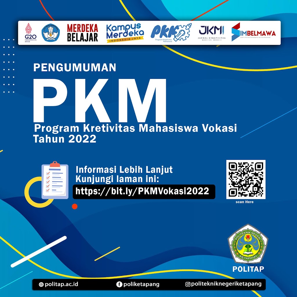Read more about the article Pengumuman Pendanaan PKM 8 Bidang Dikti Vokasi Tahun 2022